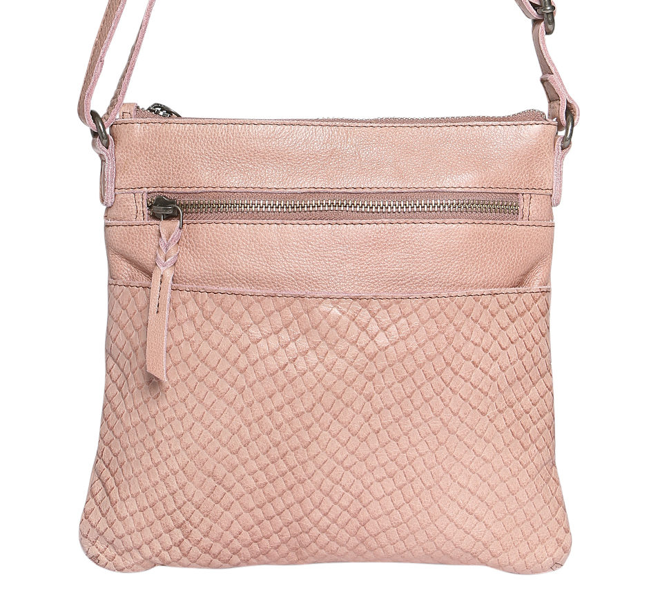 Leather handbag Fauré Le Page Pink in Leather - 33967439